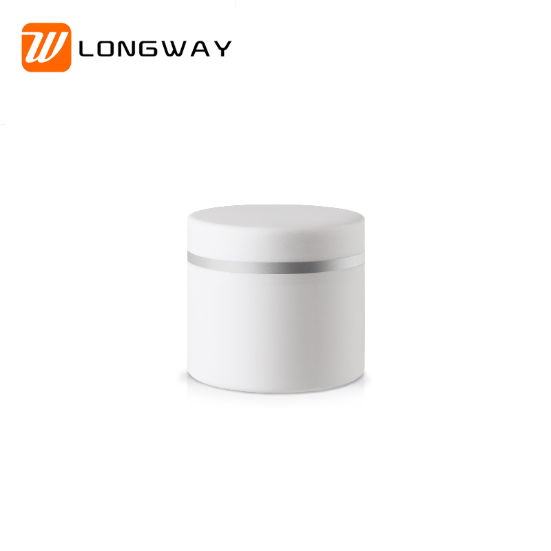 30g/50g/100g Luxury round PP double wall empty plastic jar for skin care  