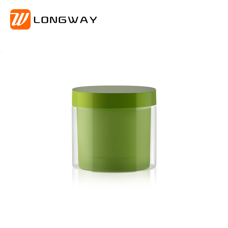  PET Cream Jar Double Wall Plastic Container for cosmetic packaging  