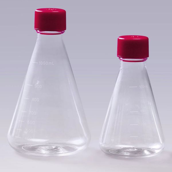 Plastic Erlenmeyer Shake Flask with vent cap 
