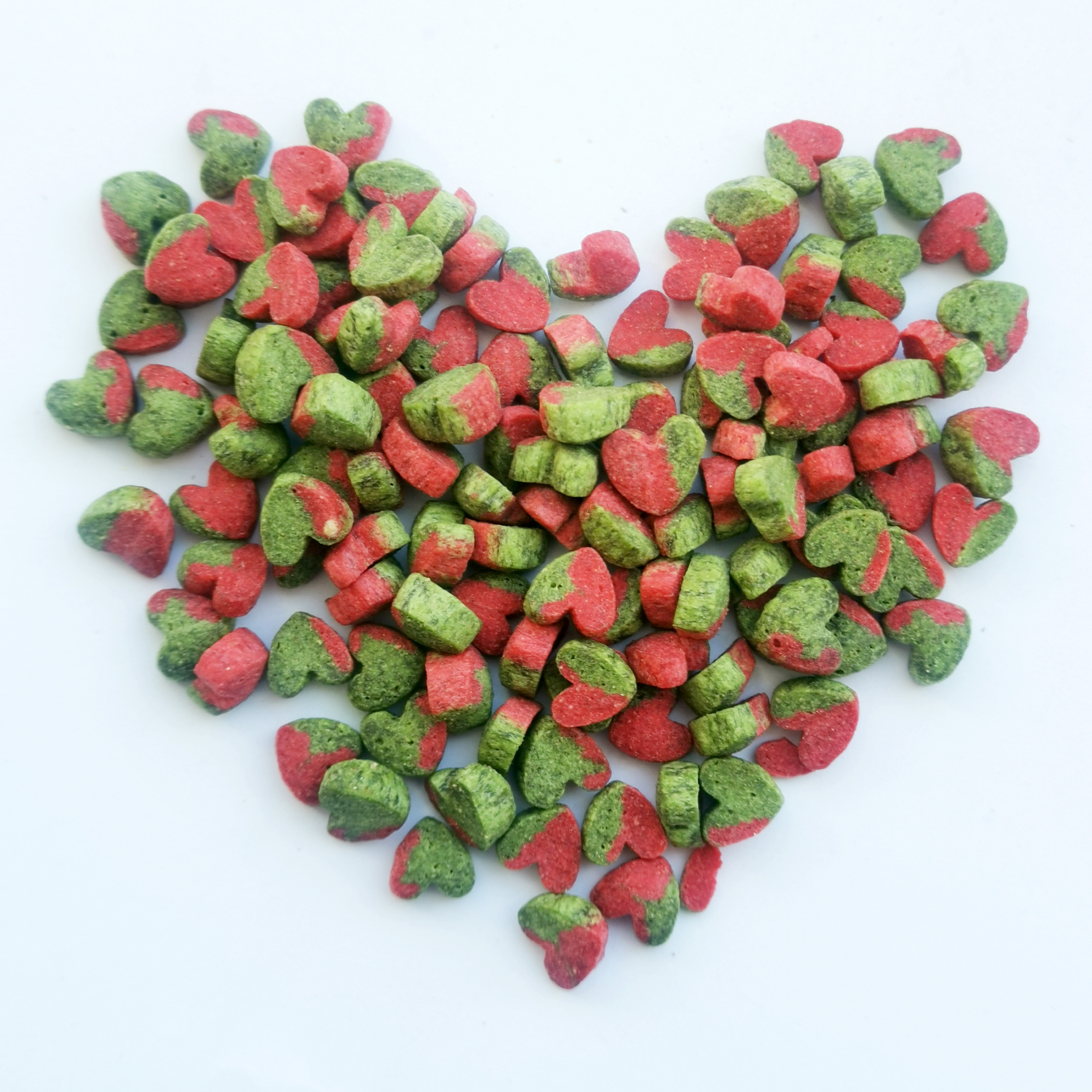 Two-color catnip (heart-shaped)