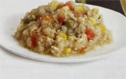 Canned chicken and vegetables