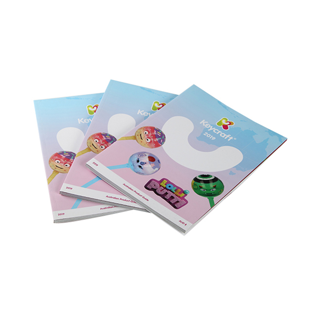 Softcover design custom brochure/flyer/catalogue book printing in China