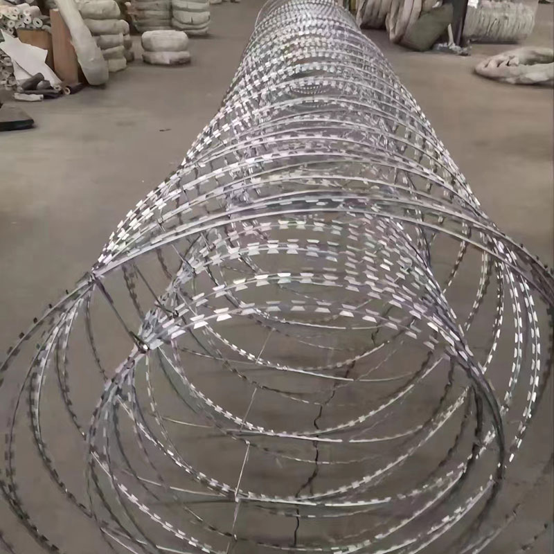 concertina razor  barbed wire for security