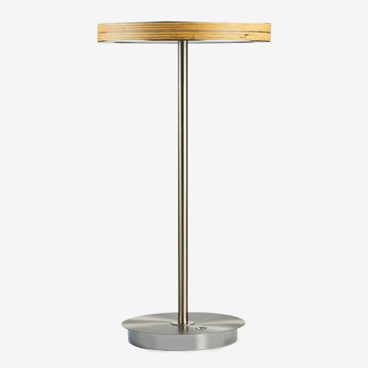 LED table lamp modern style round metal texture suitable for indoor office reading