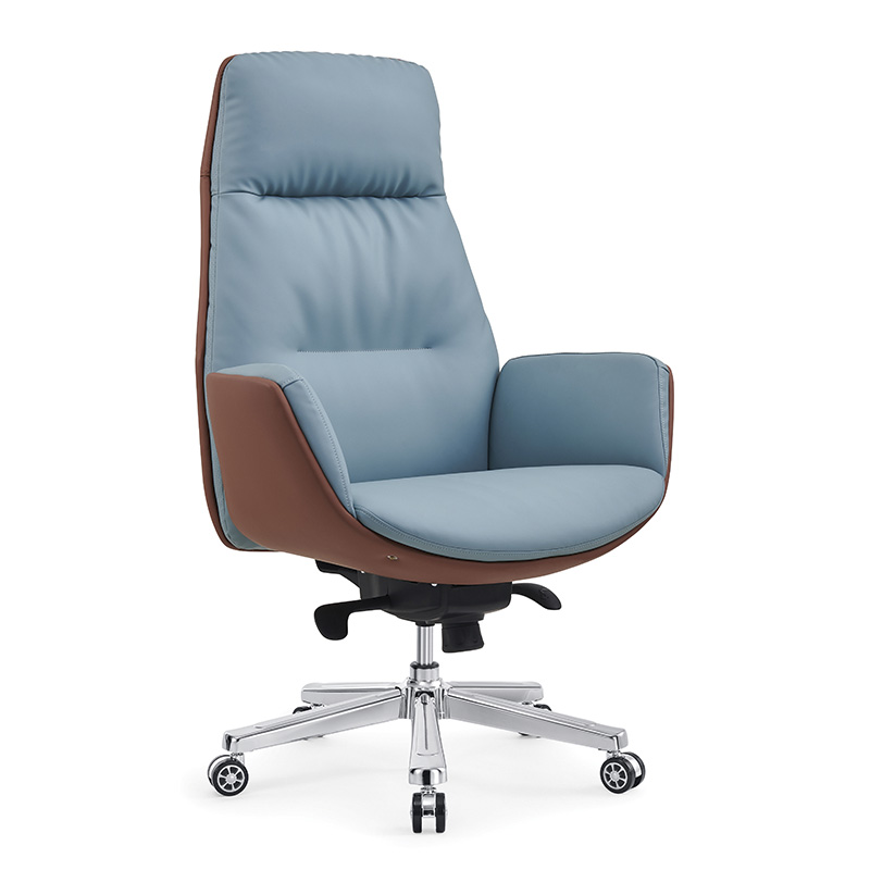Double Layer Plywood Frame Ergonomic High Back Office Chair, Ajustable Height with Tilt Lock Function