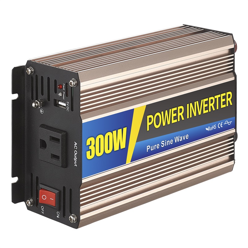 Big factory SGPE-300W 12-48VDC 110/220VAC DC to AC Power Inverter 300W Off Grid High Frequency 24v pure sine wave inverter