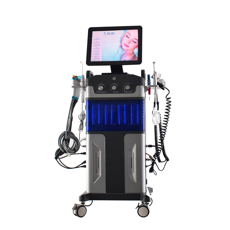 12 in1 Professional Galvanic Facial Microdermabrasion Machine O2toderm Water Peel Machine Hydrafacial For Aesthetic Medicine