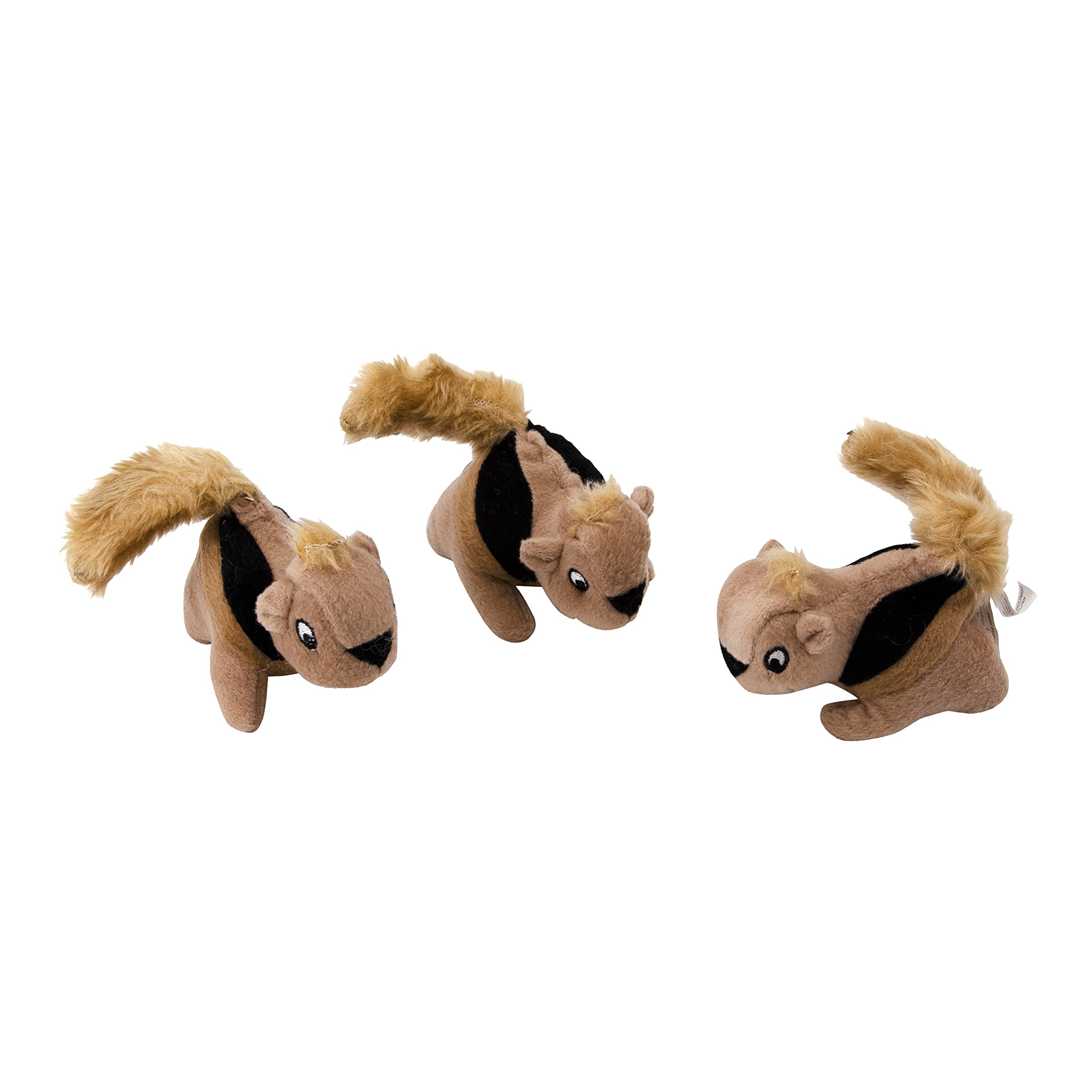  Hide-A-Squirrel Squeaky Puzzle Plush Dog Toy