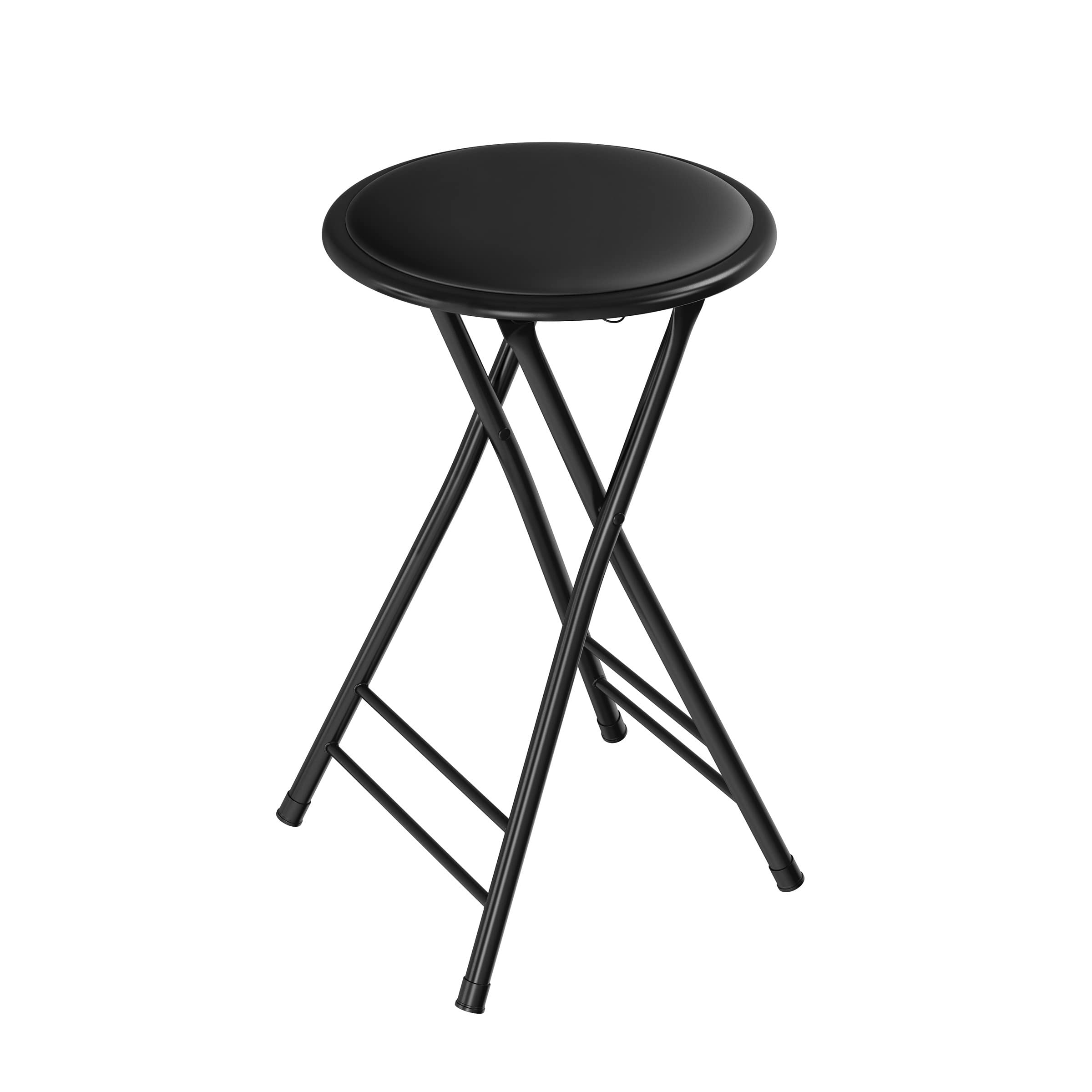 24-Inch Counter Height Bar Stool Backless Folding Chair Home Furniture