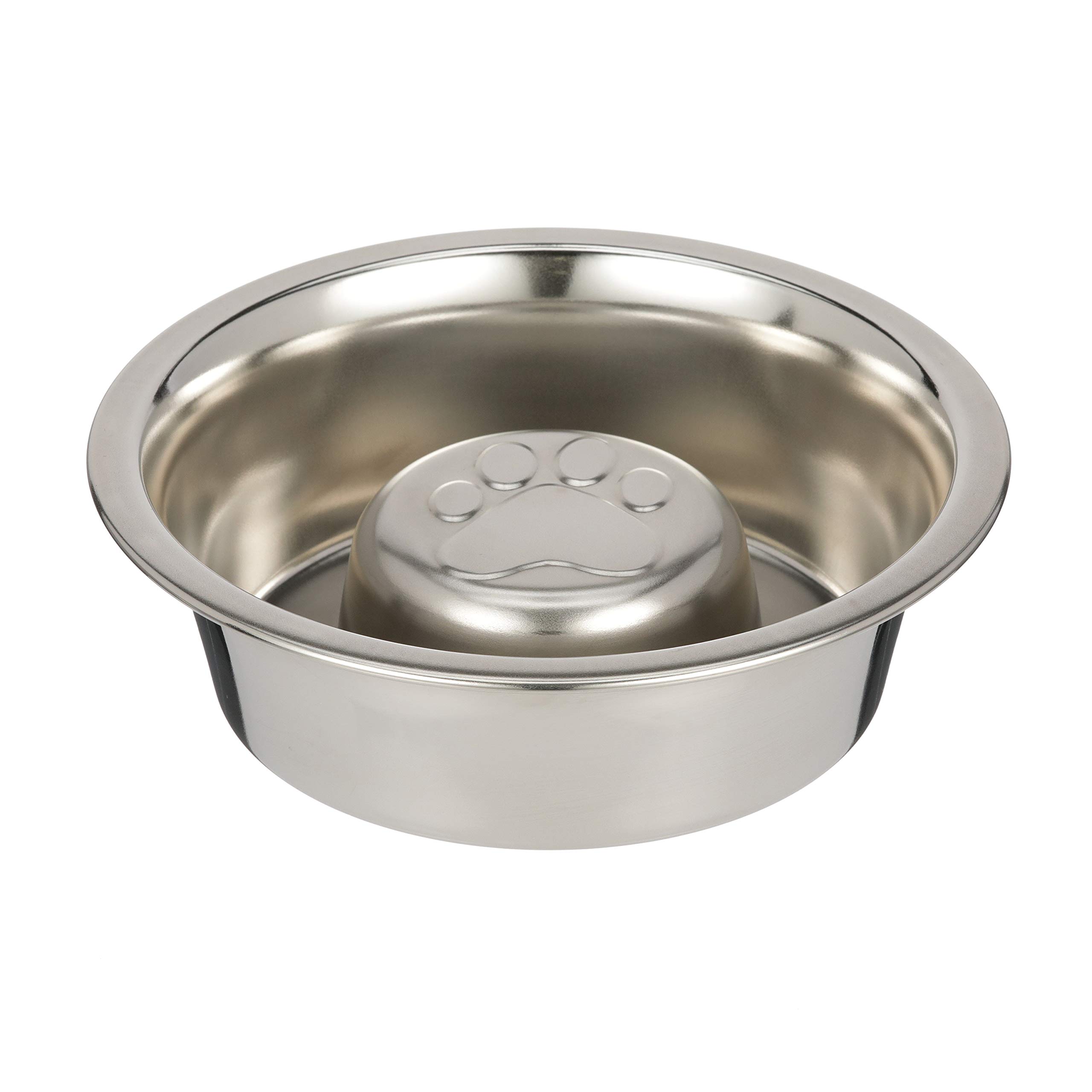 Stainless Steel Slow Feed Bowl Fit Elevated Feeders