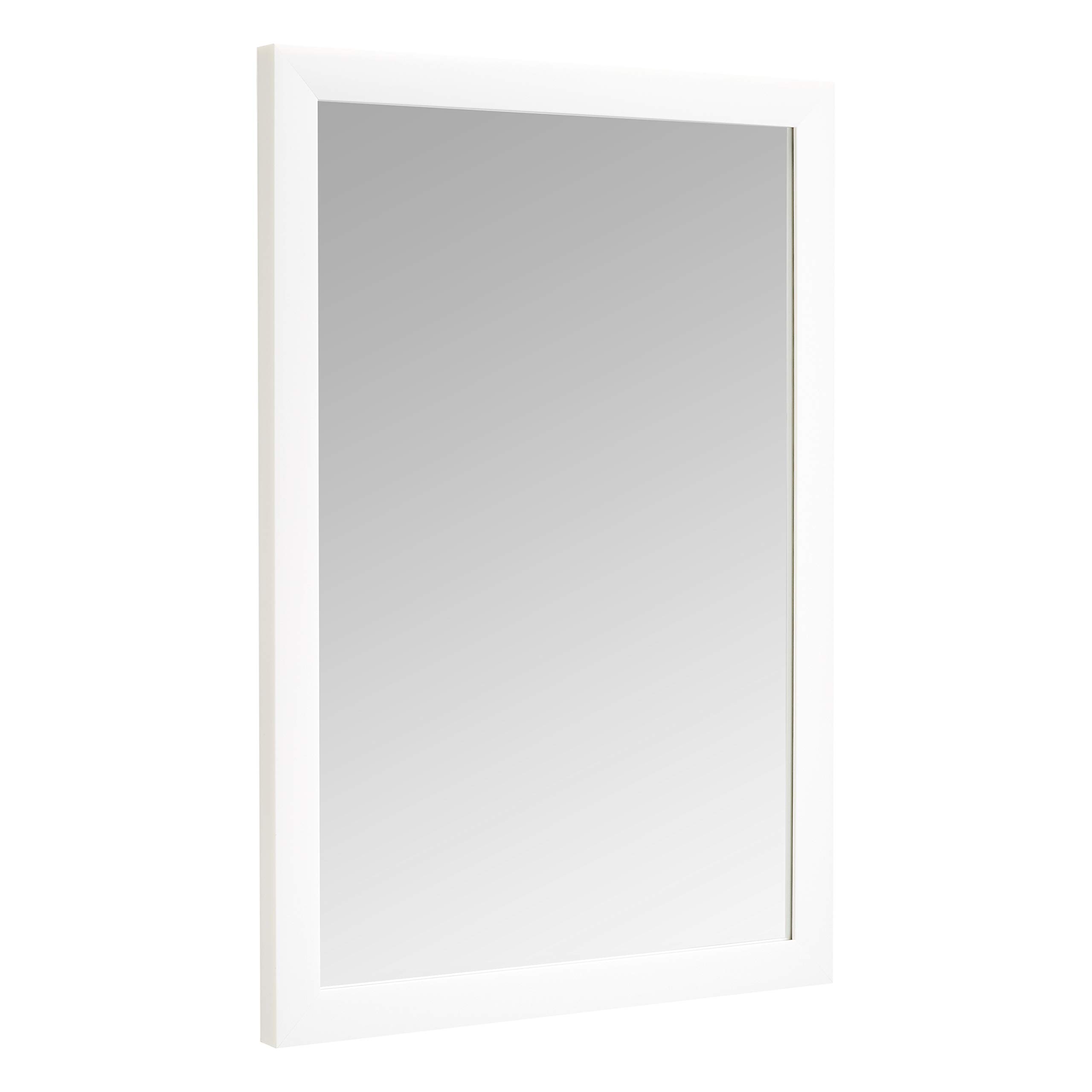 Basics Rectangular Wall Mirror Framed Standard Trim Modern Home Bathroom Wall Decor