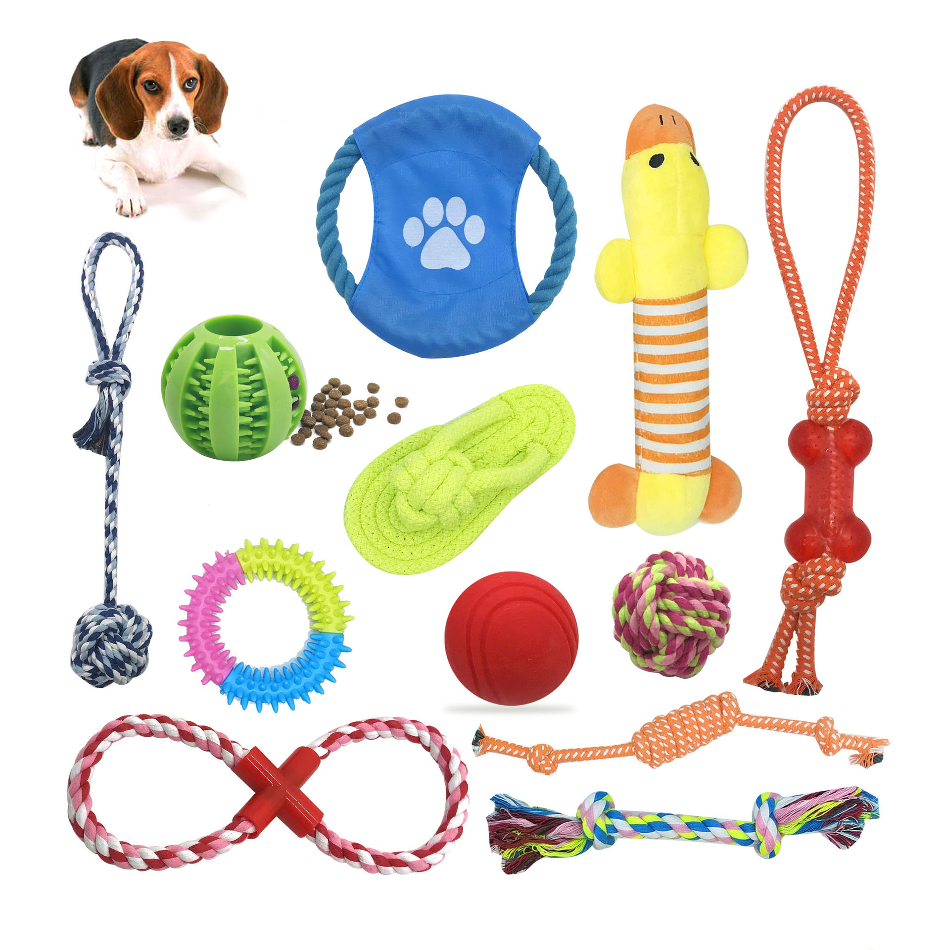  Custom 12 Pack Set Dog Toys Interactive Squeaky Dog Toy Pet Plush Toy