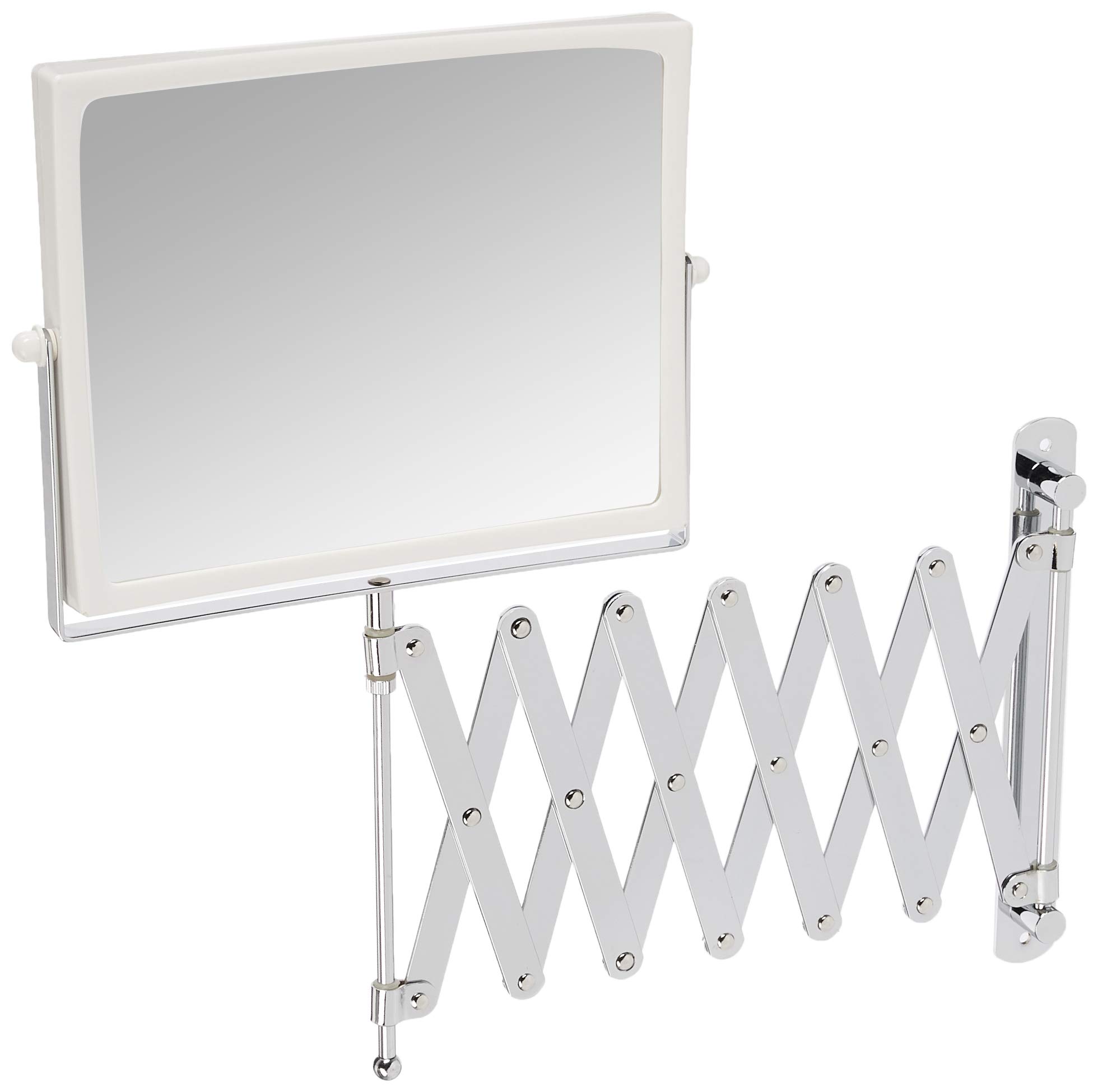 Two-Sided Swivel Wall Mount Mirror 5x Magnification Extension Home Decor