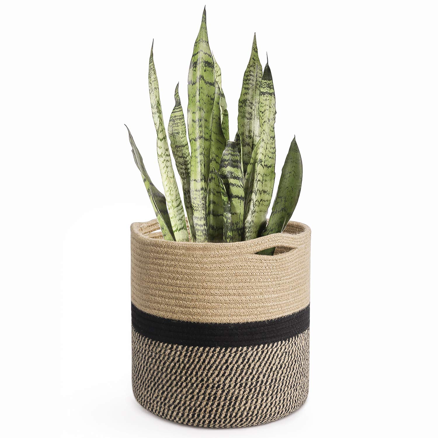 Sturdy Jute Rope Plant Basket Modern Woven Basket Rustic Home Decor