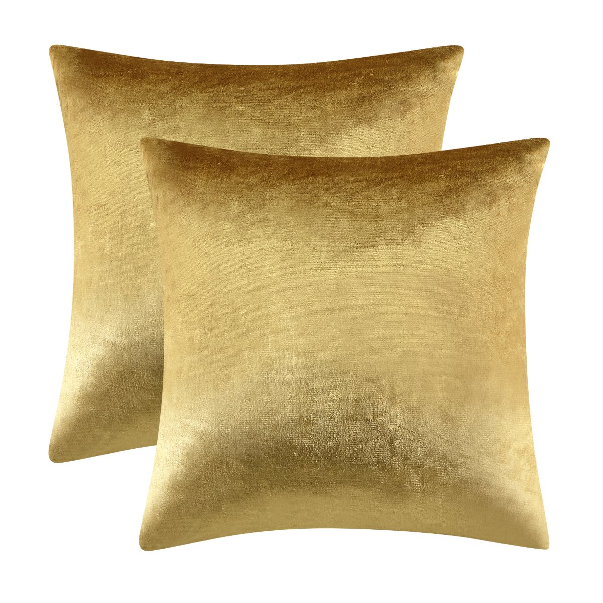 Gold Velvet Decorative Throw Pillow Covers Home Sofa Bed Cushion Case 