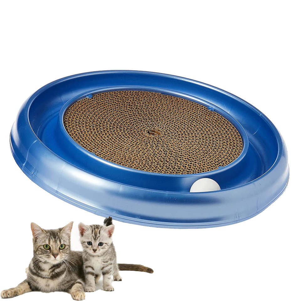 New Design Cat Scratching Board With Ball Interactive Scratcher Cat Toys Pet Cat Toys