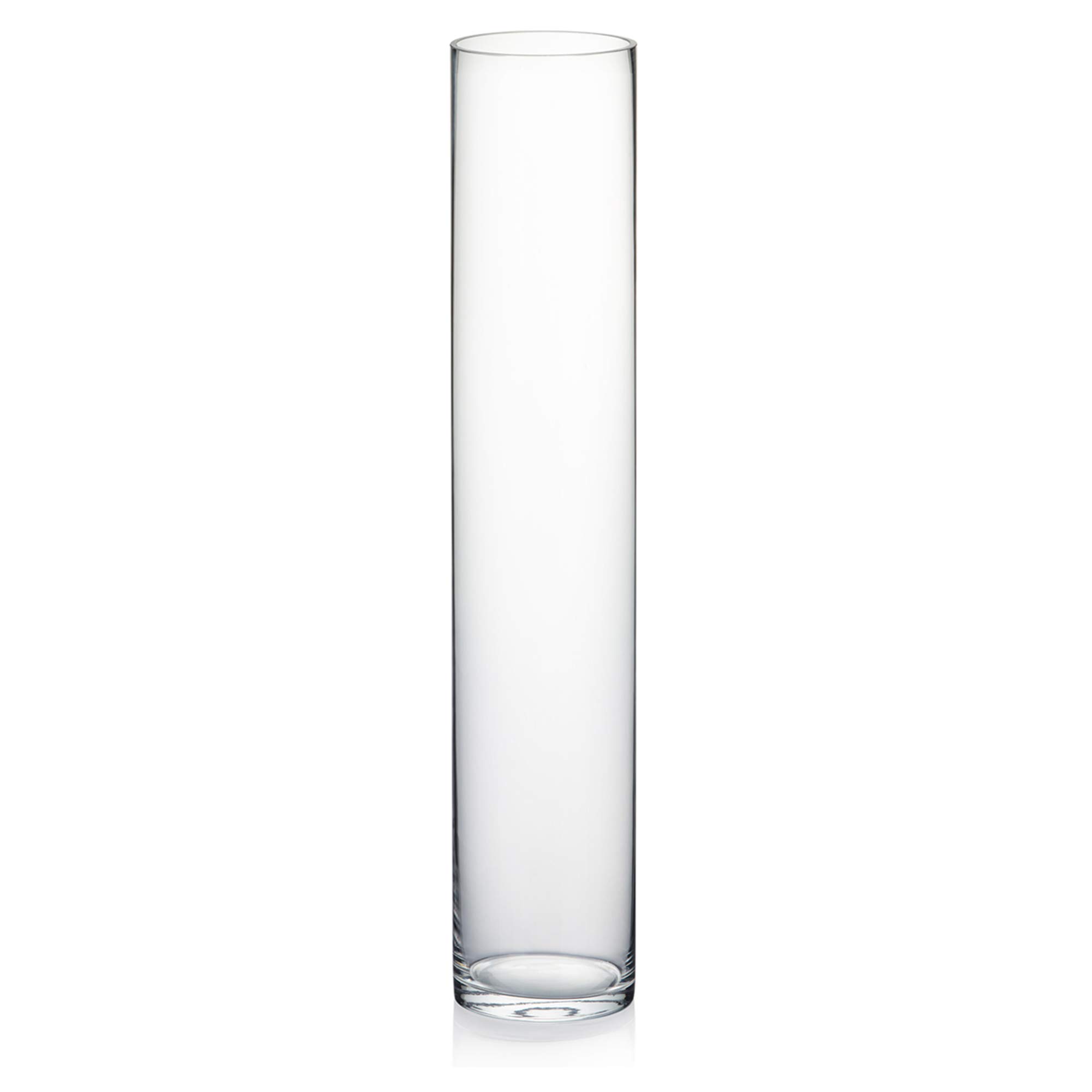 Tall Cylinder Glass Flower Vase Clear Candle Holder Planter Terrarium Home Decor