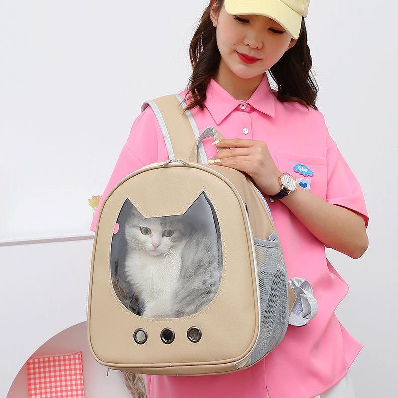 Large Capacity Pet Travel Bag Breathable Cat Dog Backpack Pet Carrier