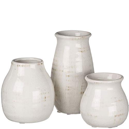 Ceramic Vase Set Modern Farmhouse Home Flowers Décor