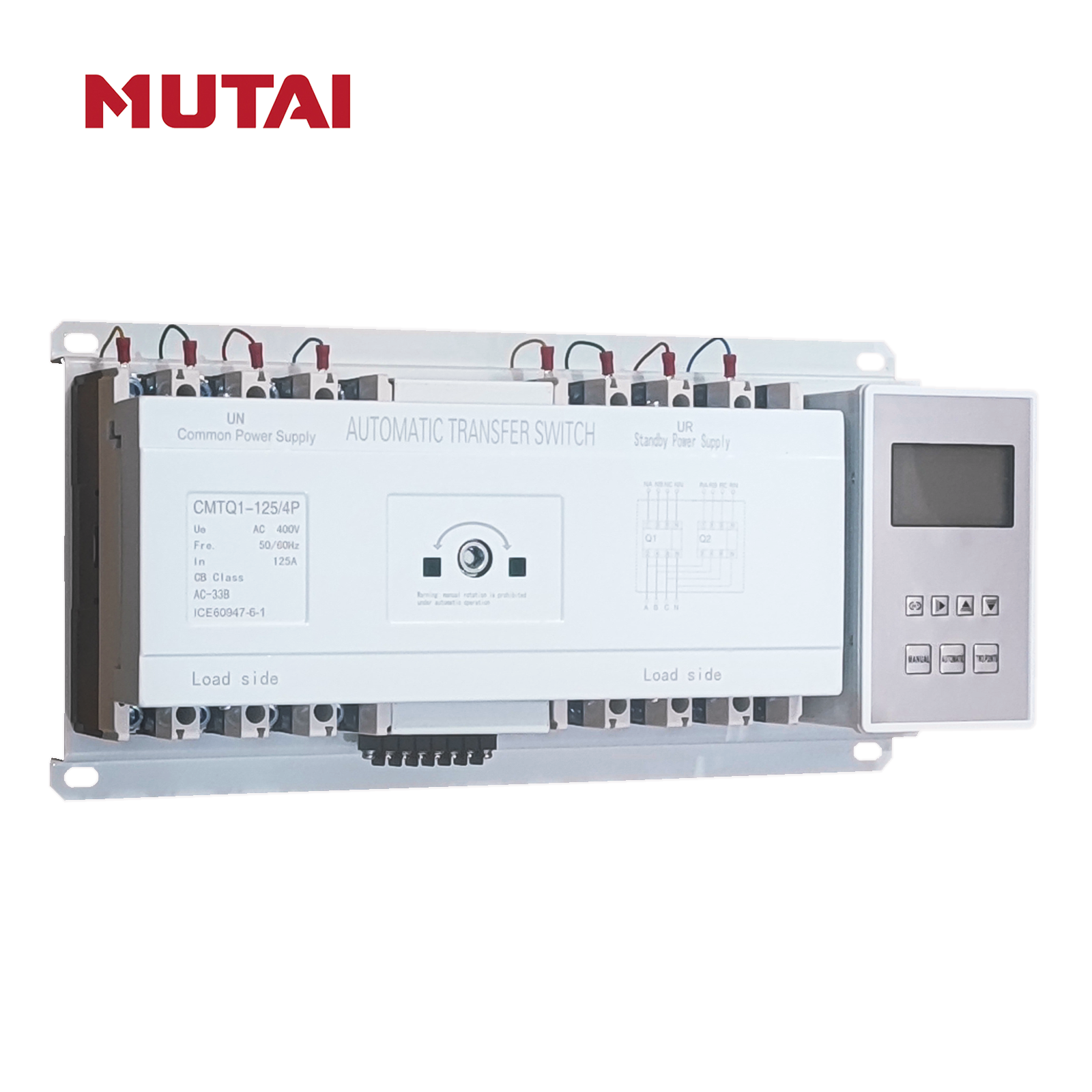 MUTAI Double Power Manual Automatic Change Over Transfer Switch With Controller