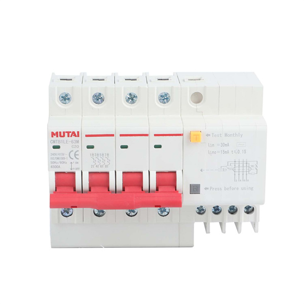 MUTAI CMTB1LE-63 4P Residual Current Operated Circuit Breaker RCBO