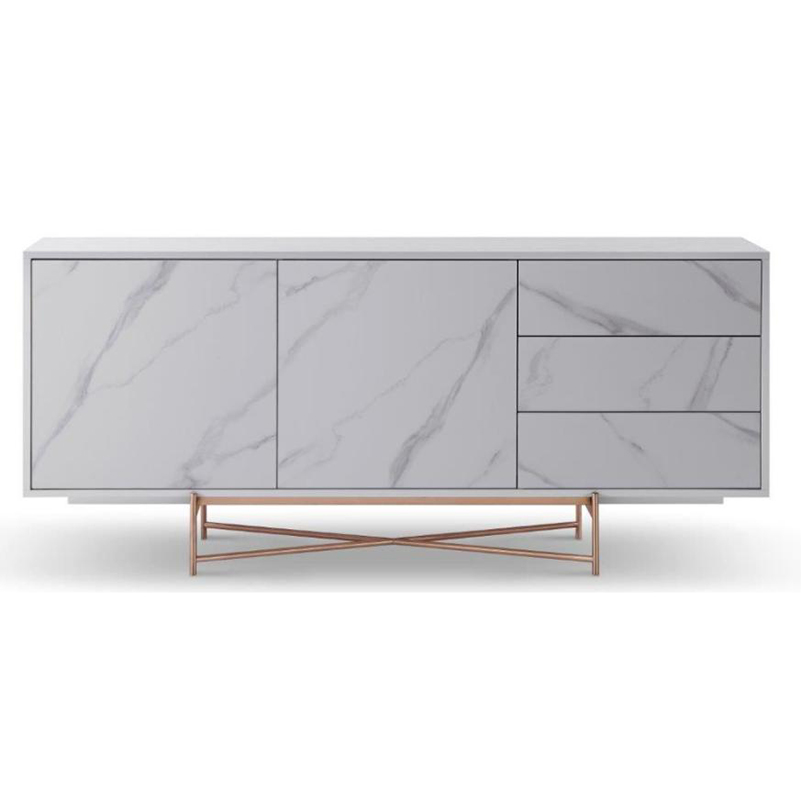  Good Wooden Metal Home Living Room Furniture Manufacturer China Supplier of High Quality Modern Laminate Stainless Steel Ceramic High Sideboard Cabinet Case