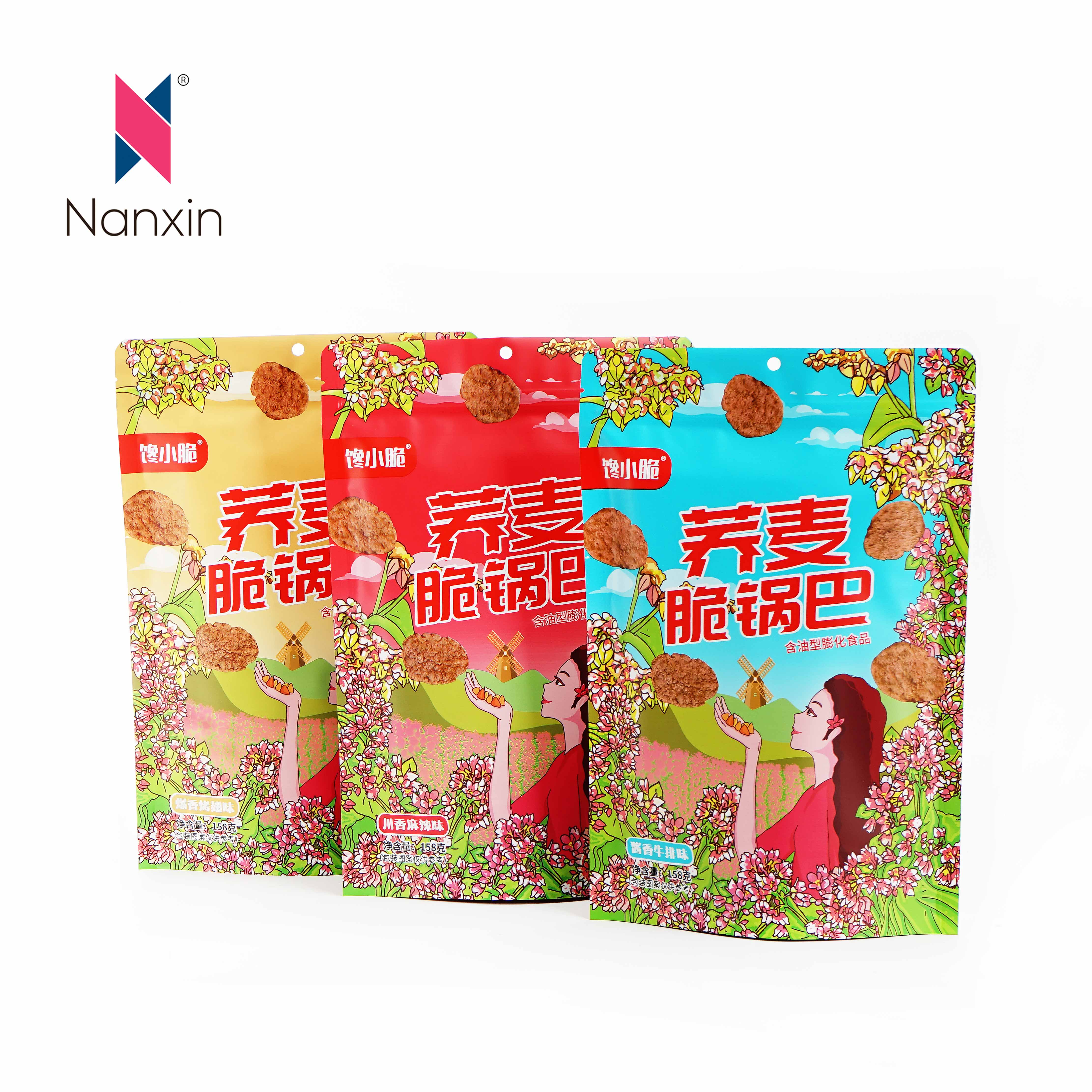 Wholesale Mylar Bag Plastic Stand Up Pouch Transparent Snack Candy Food Packaging Bags With Window