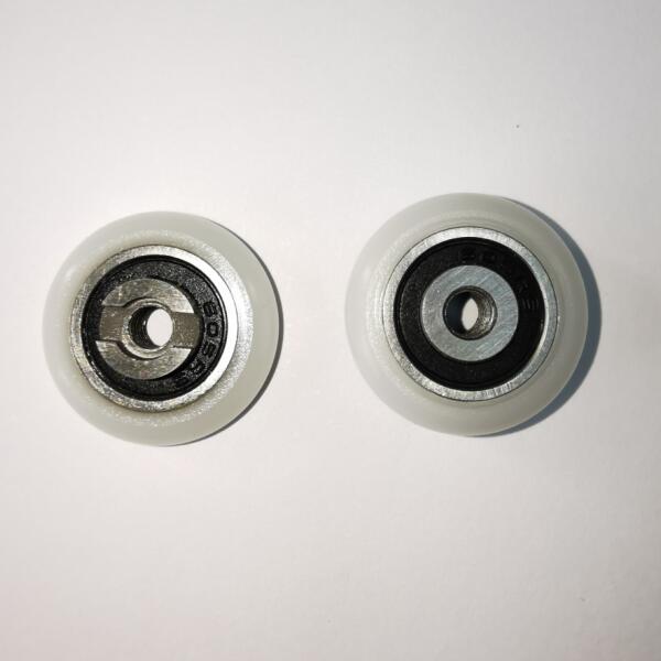 Shower door bearing wheel roller with 8-32 UNC thread 