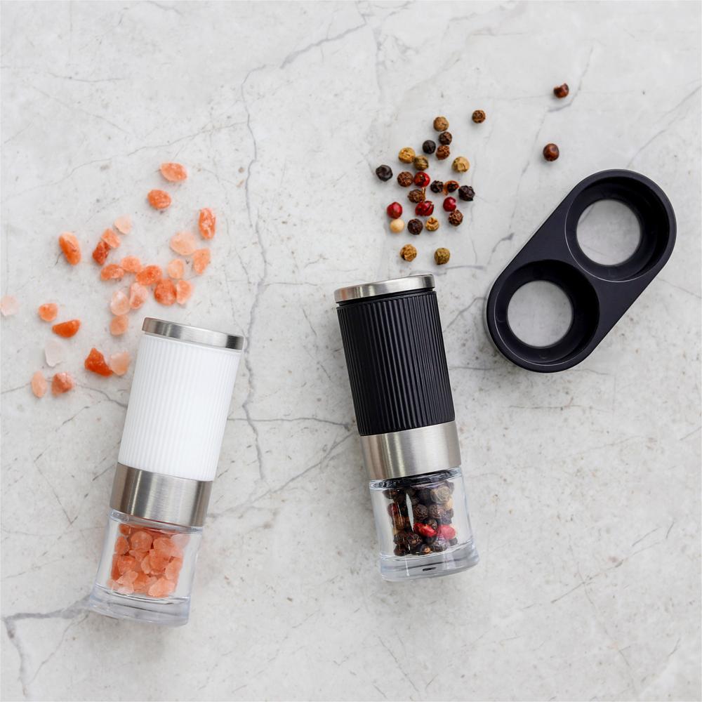 Mini Adjustable Salt and Pepper Grinder with Ceramic Burr
