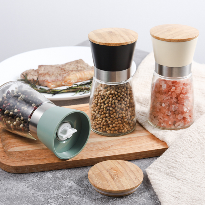  Colorful 170ml Salt and Pepper Mill Featuring a Ceramic Burr
