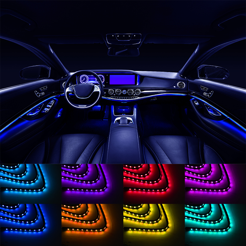 LR1311 RGB Interior Car Lights with Music Mode