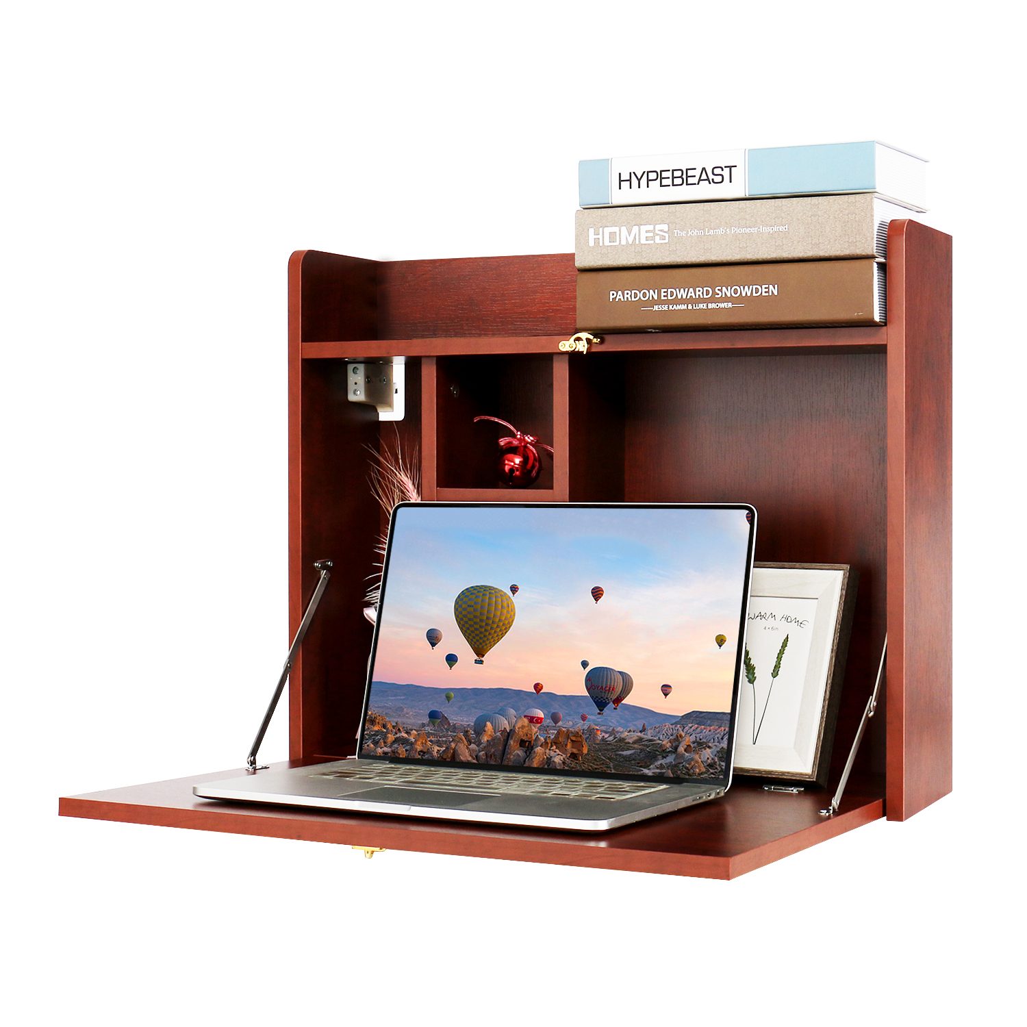 HW1138 Wall-mounted Computer Desk with Ample Storage
