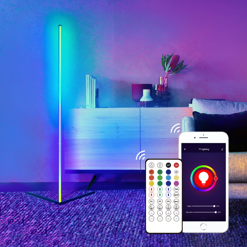 Smart-LR1131 RGBW Color Changing Ambiance Corner Smart Floor Light