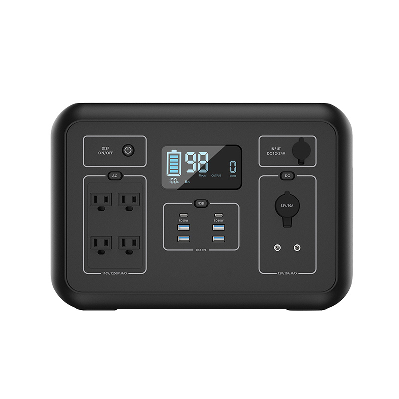 OPS04-1200 AC/DC Portable Power Station for Back-up Power Supply with Multiple Inputs & Outlets