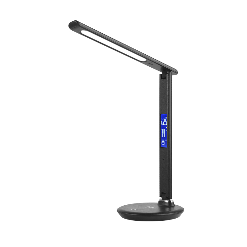 DE1018 Wireless Charger LED Reading lamps with Multi-functional LCD Omni-directional Lighting   