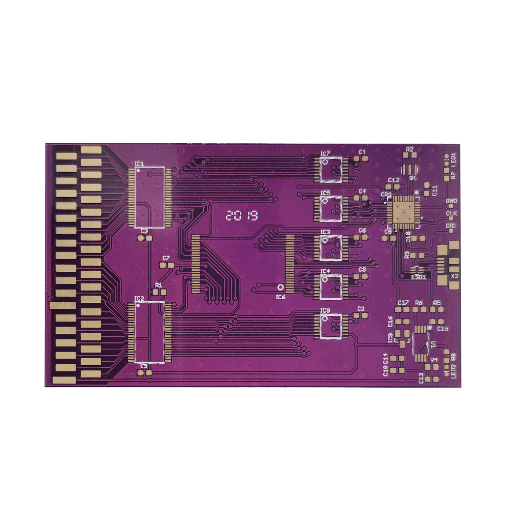 Purple PCB Smd Technology Print Circuit