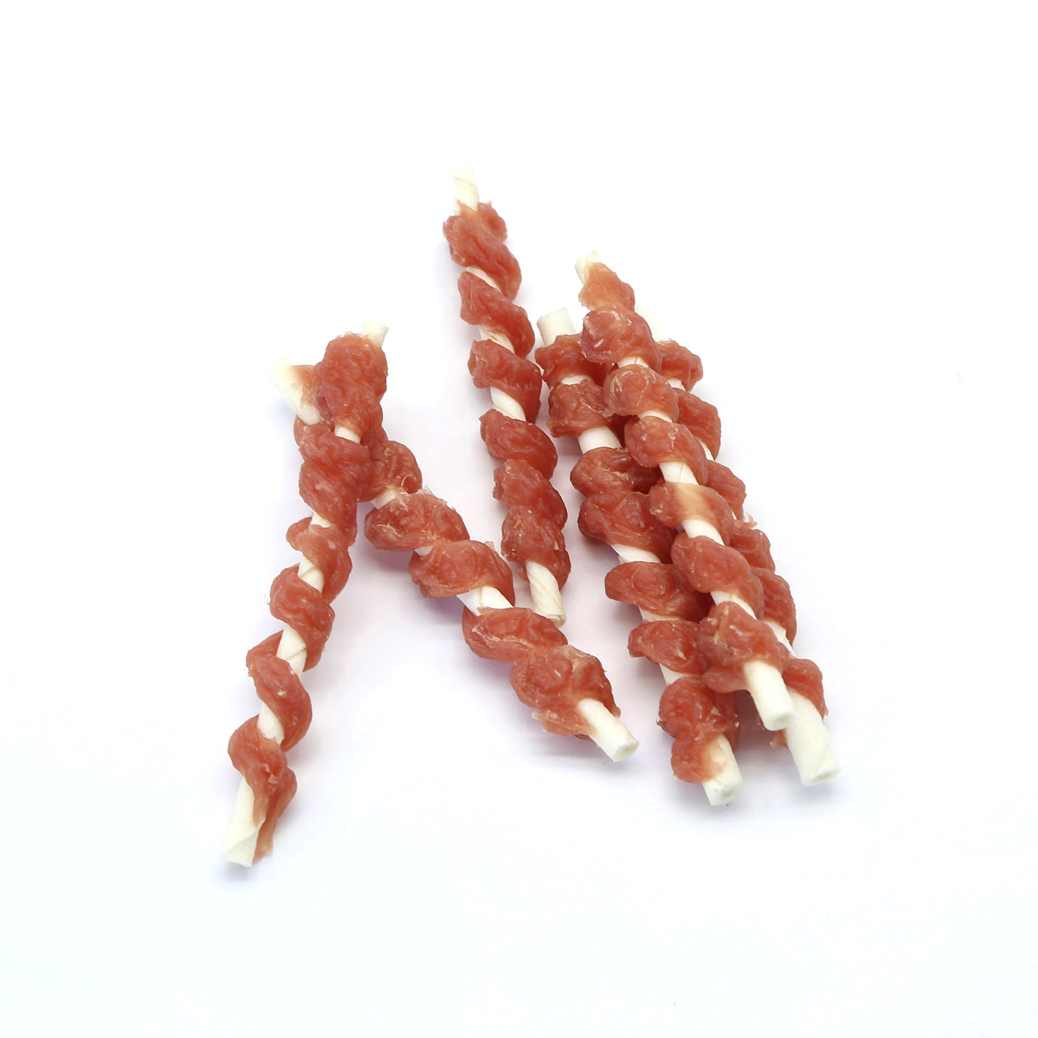 OEM/ODM dog snacks rawhide stick twined by rabbit meat
