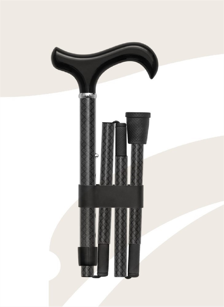 Adjustable Folding Non-slip Carbon Fiber Crutches