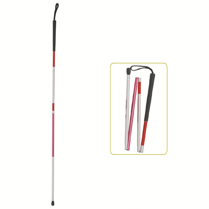 Folding Blind Cane With Wrist Strap