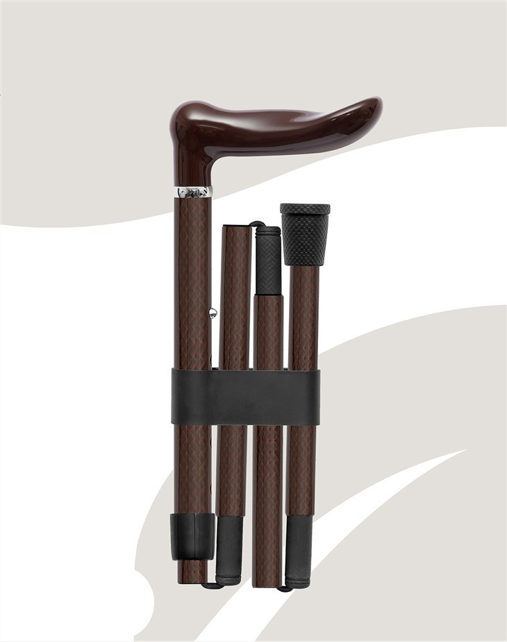 Carbon Fiber Ultra-light Ergonomic Crutch Head Adjustable Folding Crutch