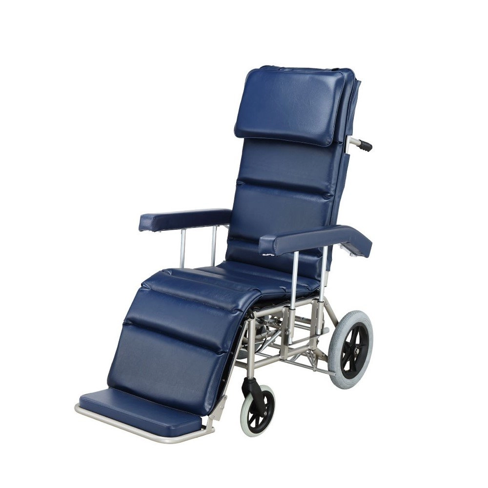 New Reclining Wheelchair with Elevating Leg Rest, Gel Seat Cushion, and Headrest for Sale