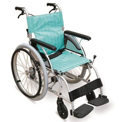 27 lbs. Japanese-Style Ultralight Wheelchair With Flip Back Armrests, Drop Back Handles With Brakes