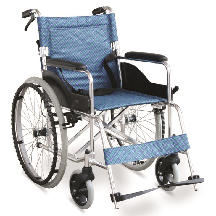29 lbs. Ultralight Wheelchair With Hand Brakes & Dual Cross Brace