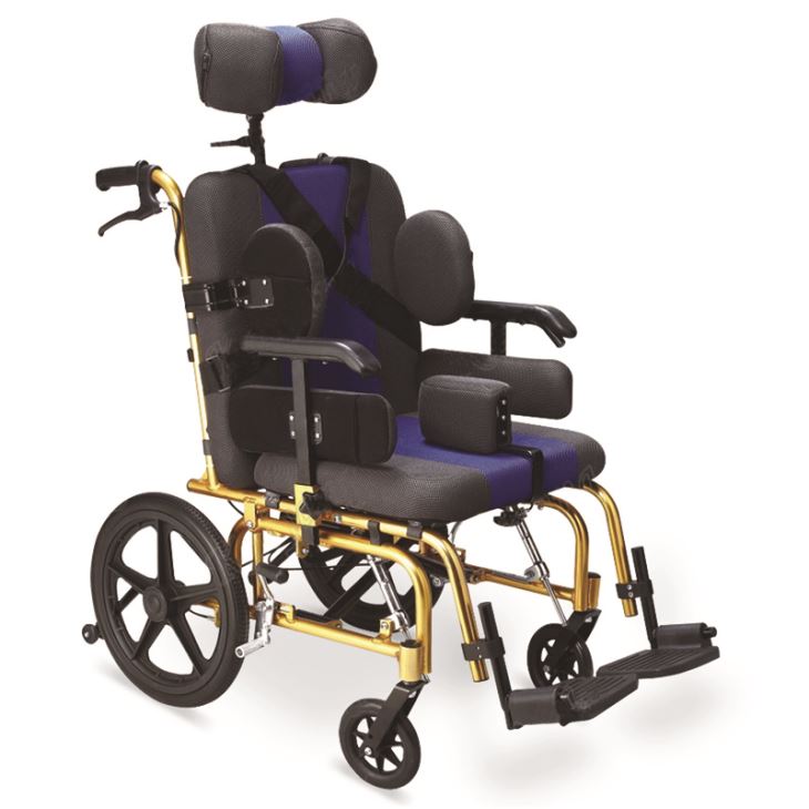 Newly Designed & Comfortable Pediatric Reclining Wheelchair With Adjustable Headrest, Armrests & Seat