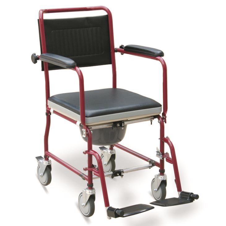Foldable Commode Wheelchair