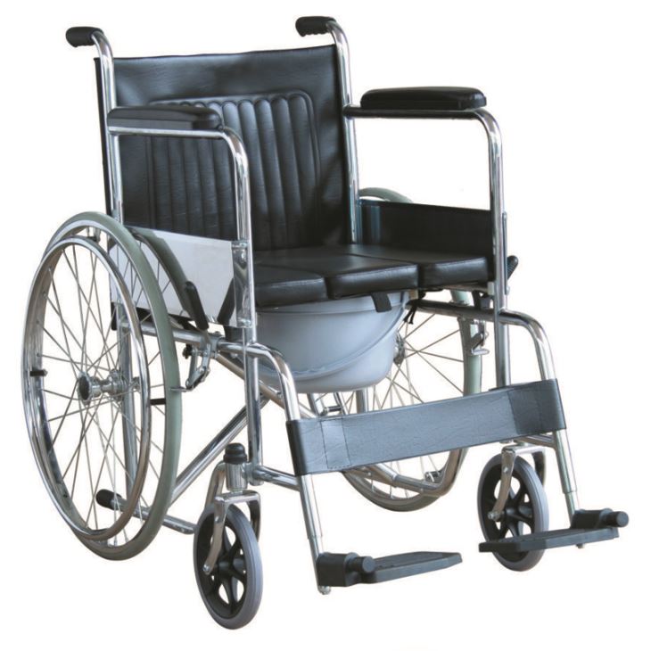 Economic Commode Wheelchair With 