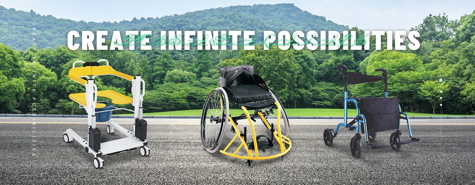 Mobile Wheelchair, Remote Wheelchair, Folding Walking - LIFECARE