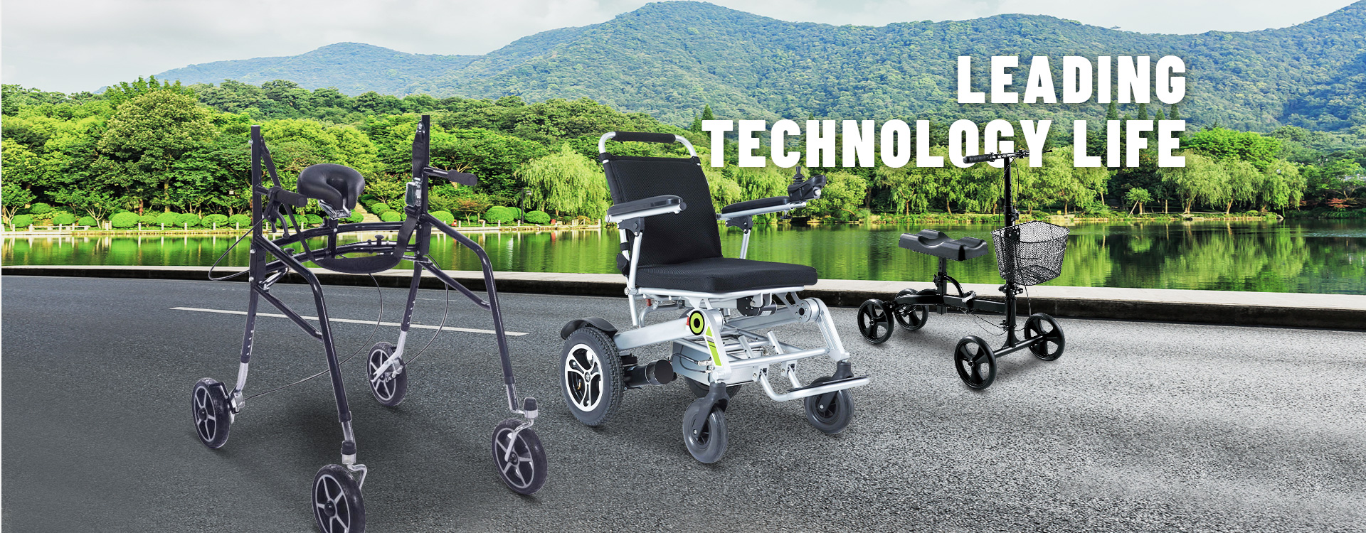 Mobile Wheelchair, Remote Wheelchair, Folding Walking - LIFECARE