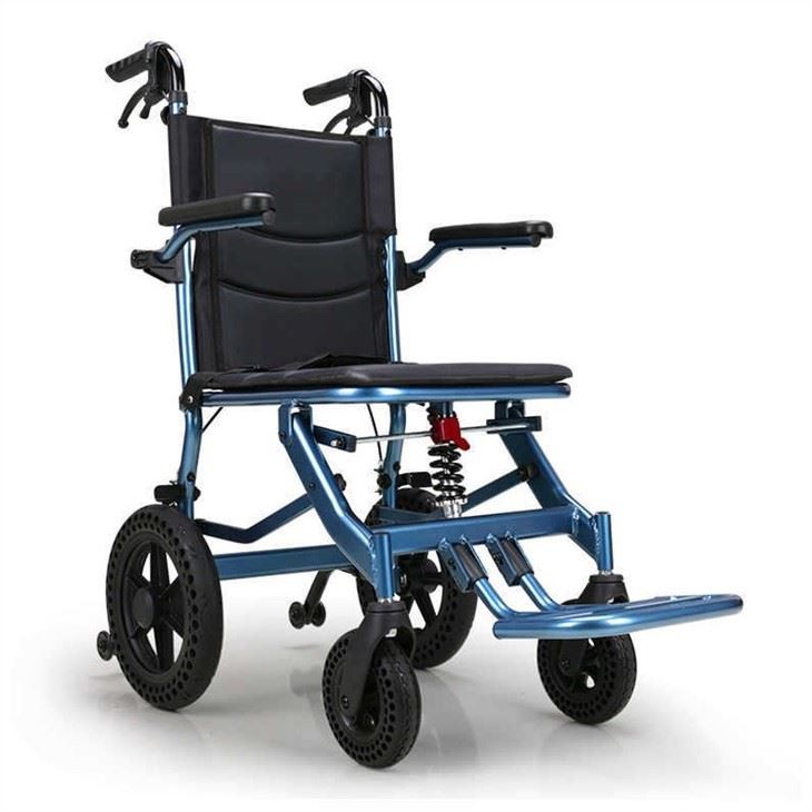 Folding Lightweight Shock-absorbing Aircraft Wheelchair