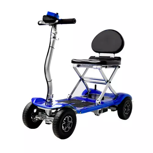 Portable folding electric mobility scooter for old, disabled or lazy people